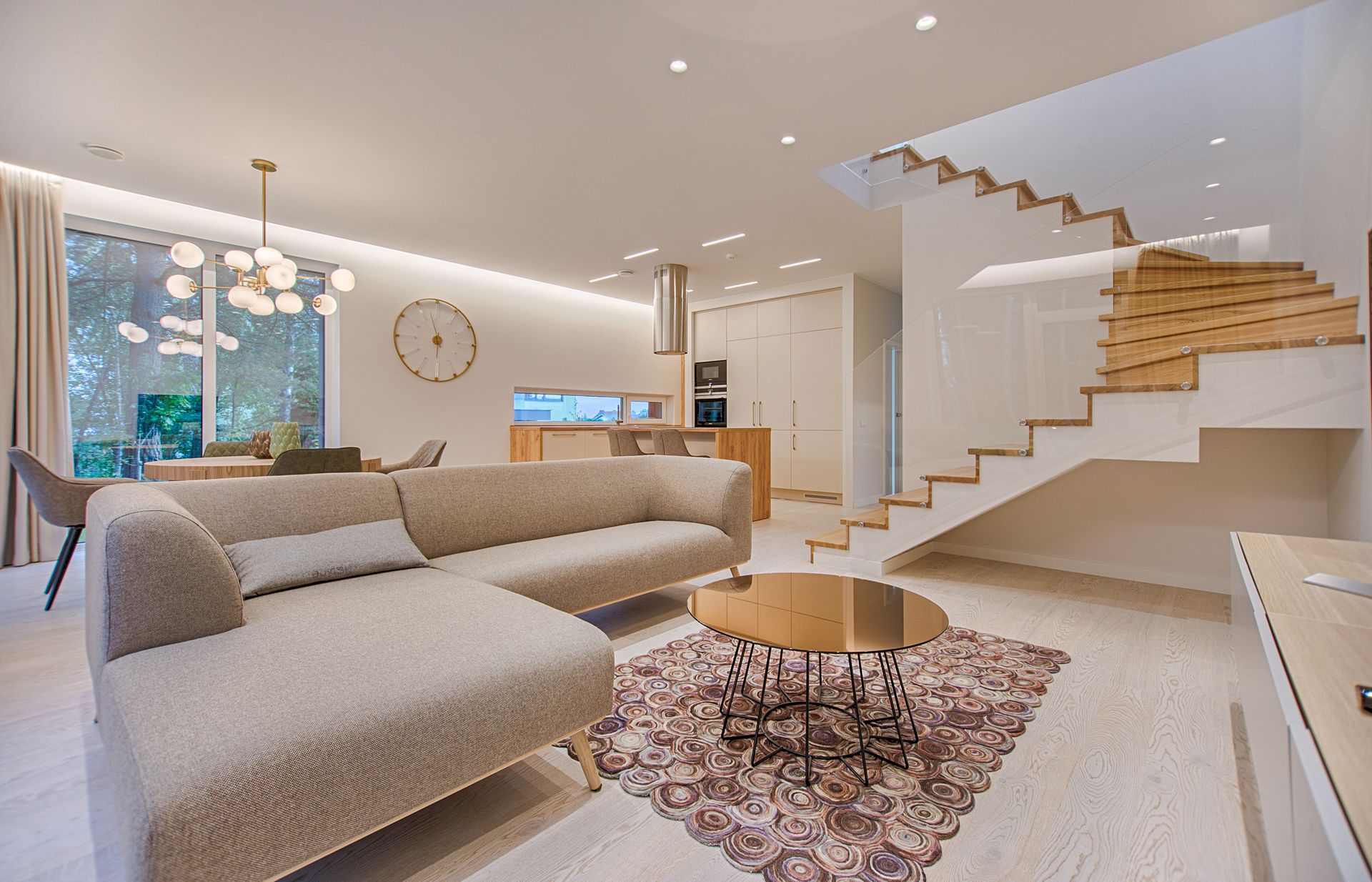 Light-filled home interior, typical of the residences