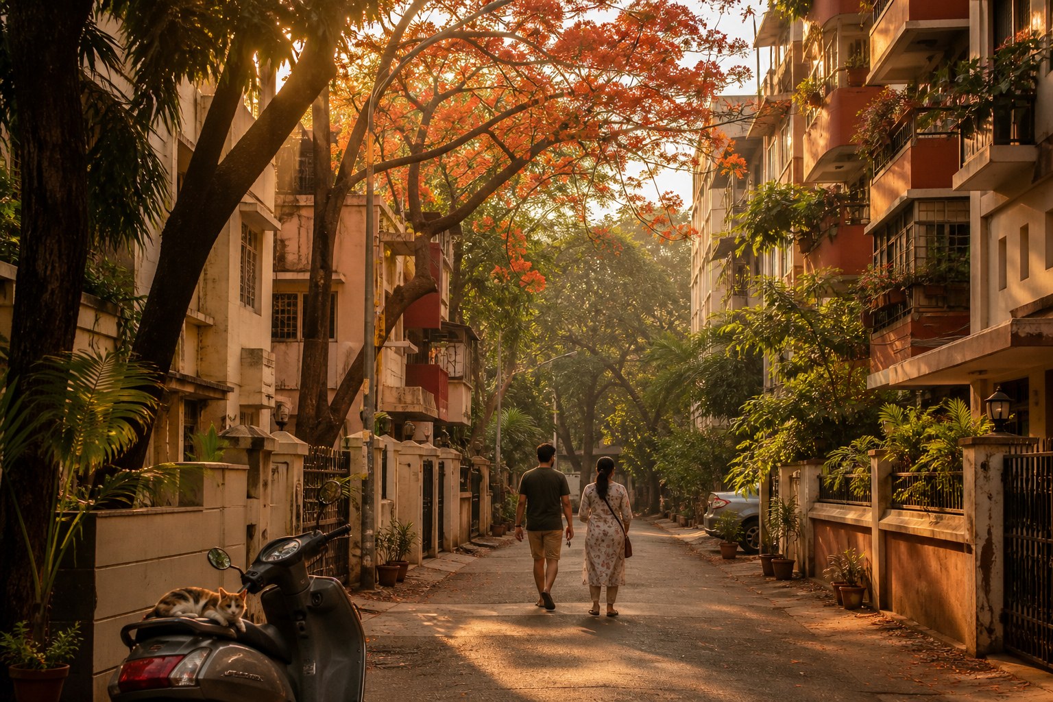 A dense Mumbai neighbourhood, the kind of setting SRA redevelopment serves